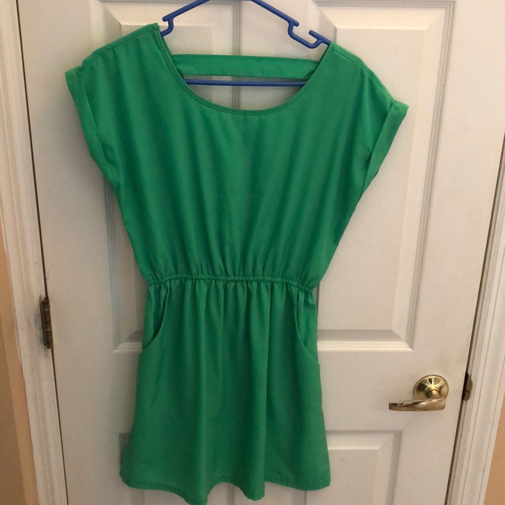pink.rose brand. Green Mini Dress Sz Small